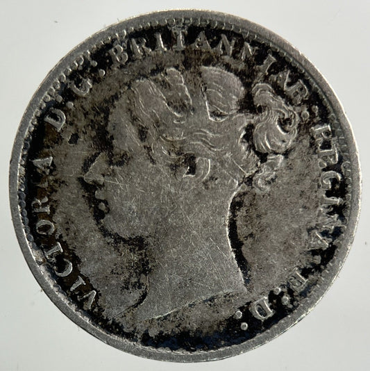 1884 Victoria Threepence Silver Coin | Fine Collectable Grade