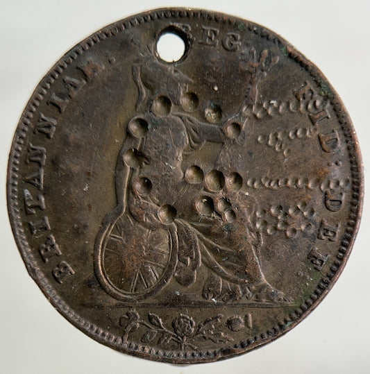 1853 Victoria Farthing Coin | Worn Grade