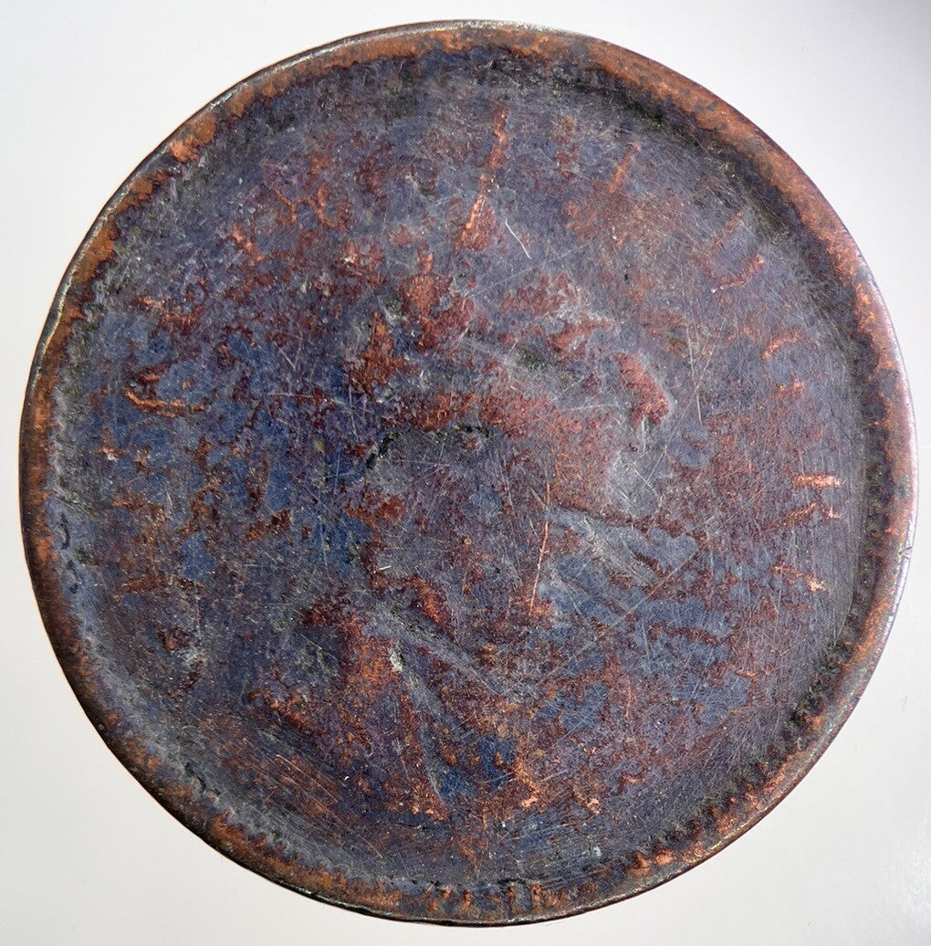 George III 3rd Irish Hibernia One Penny Coin | Fair Grade | a9833