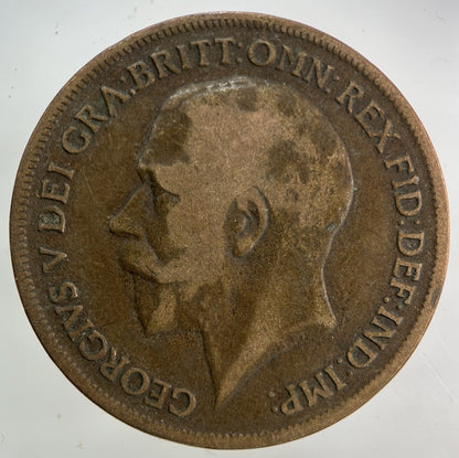 1917 George V One Penny Coin | Collectable Grade