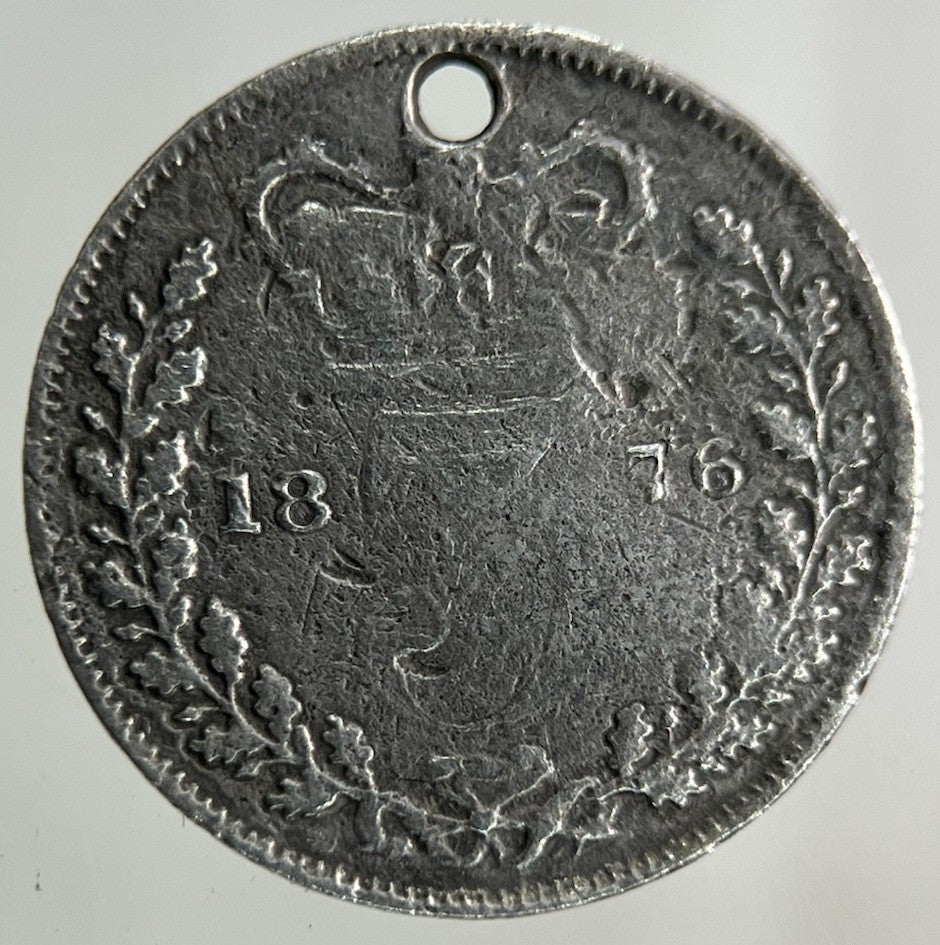 1876 Victoria Threepence Silver Coin | Fair Grade