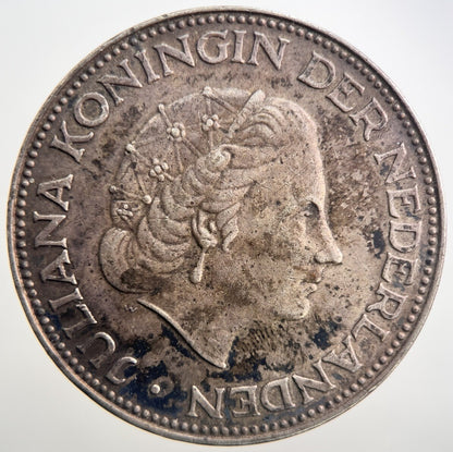 1961 Netherlands 2 1/2 Two Half Gulden Silver Coin | Very High Grade | a2569