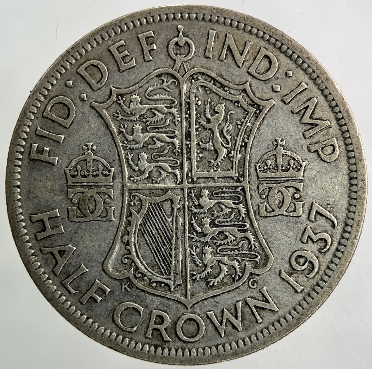 1937 George VI Half - Crown Silver Coin | Fine Collectable Grade