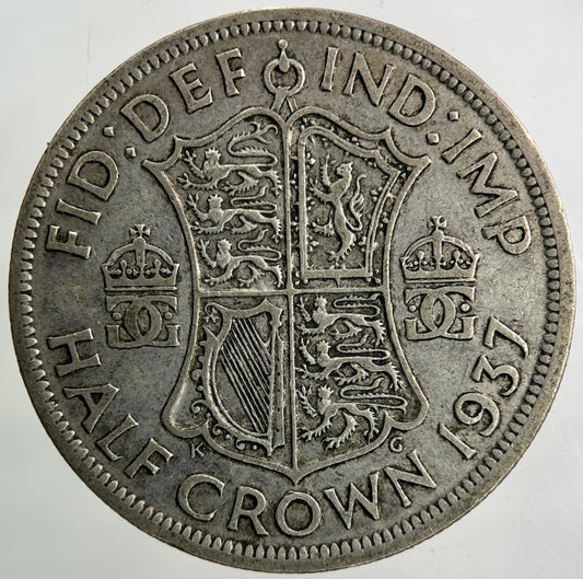 1937 George VI Half - Crown Silver Coin | Fine Collectable Grade