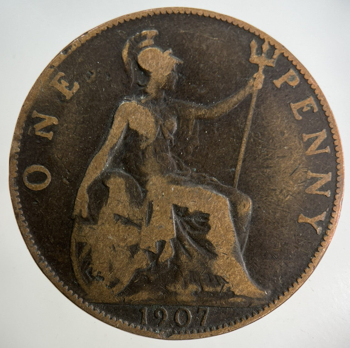 1907 Edward VII One Penny Coin | Collectable Grade