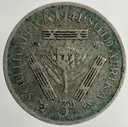 1941 South Africa Threepence Silver Coin | Collectable Grade