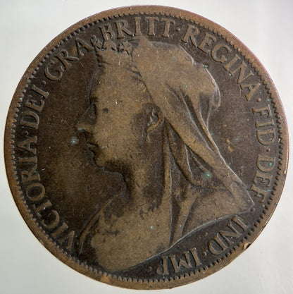 1900 Victoria One Penny Coin | Collectable Grade