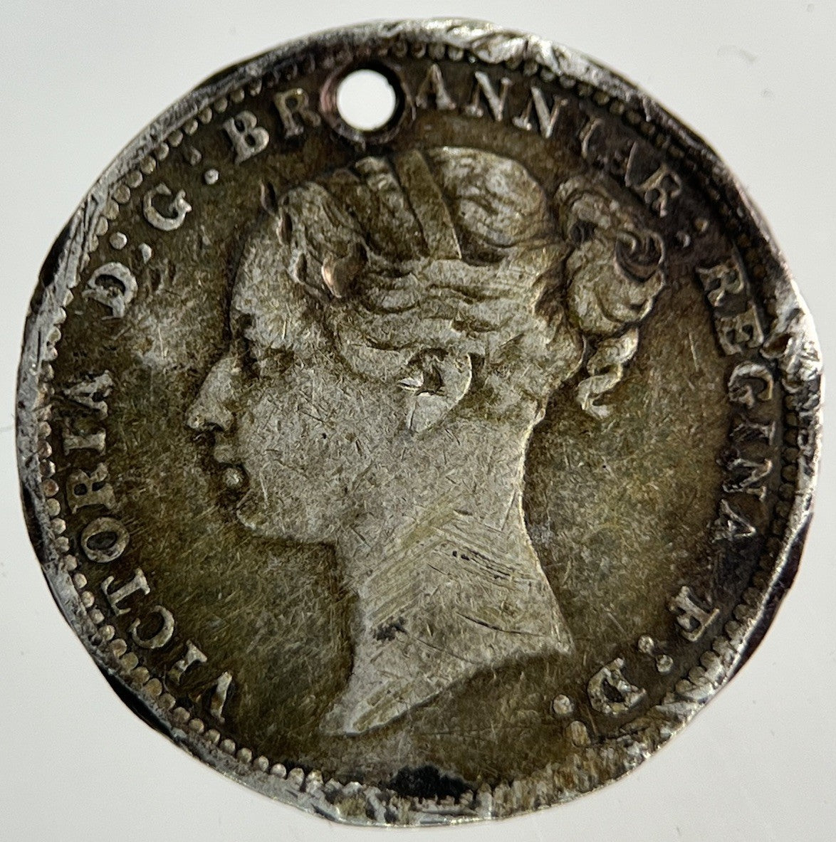 1886 Victoria Threepence Silver Coin | Fine Collectable Grade