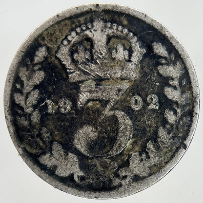 1902 Edward VII Threepence Silver Coin | Collectable Grade | a9002