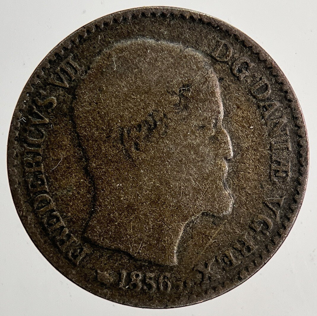 1856 Denmark 4 Skilling Coin | Fine Collectable Grade | a9425