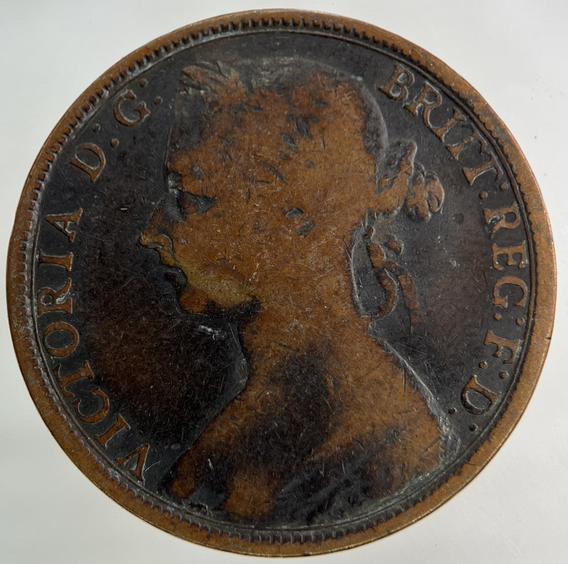 1891 Victoria One Penny Coin | Collectable Grade