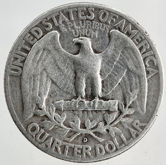1957 - D US USA Quarter Dollar Silver Coin | Fine Collectable Grade