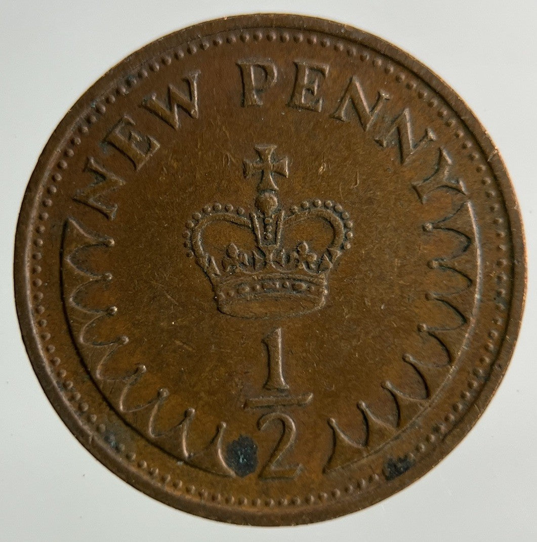 1971 Elizabeth II 2nd 1/2 Half - Penny Coin | Fine Collectable Grade