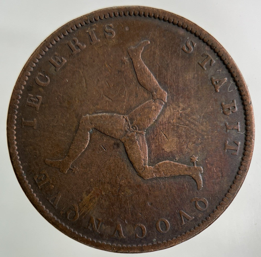 1839 Isle Of Man Half - Penny Coin | Fine Collectable Grade
