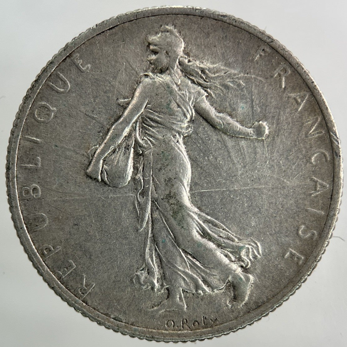 1918 France 2 Francs Silver Coin | Very High Grade