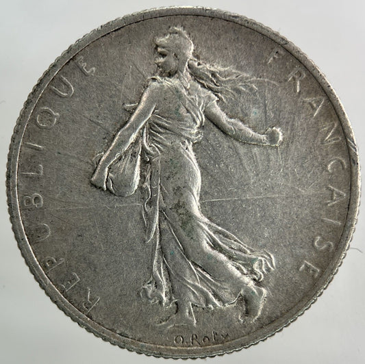 1918 France 2 Francs Silver Coin | Very High Grade