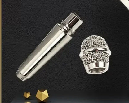 Mini Music Mic Microphone Keyring With Secret Compartment Keychain Gift UK
