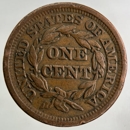 1849 US USA One Cent Coin | Fine Collectable Grade