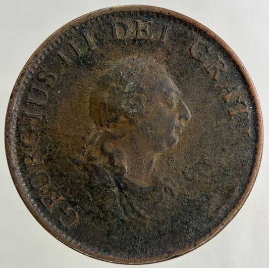 1799 George III 3rd Half - Penny Coin | Fine Collectable Grade