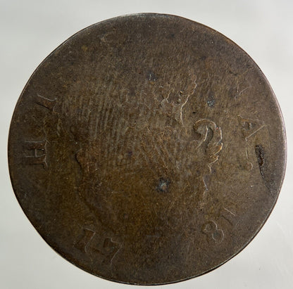 1781 Irish Half - Penny Coin | Collectable Grade