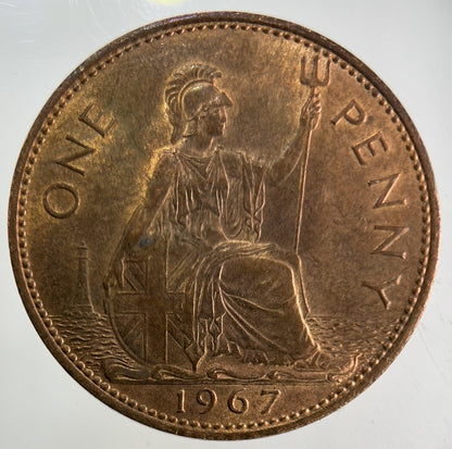 1967 Elizabeth II 2nd One Penny Coin | Very Fine Grade