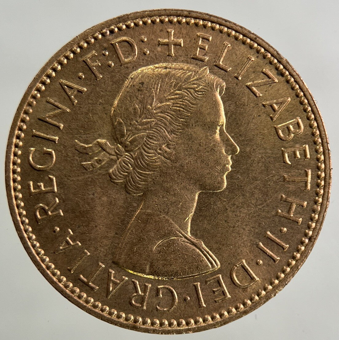 1966 Elizabeth II 2nd Half - Penny Coin | Very Fine Grade