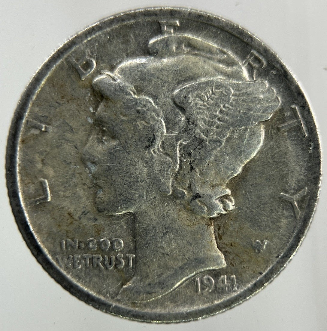 1941 US USA Mercury Dime Silver Coin | Collectable Grade