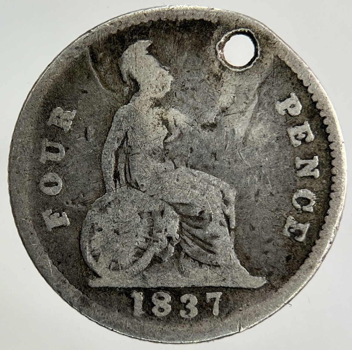 1837 William IV Groat Four - Pence Silver Coin | Collectable Grade