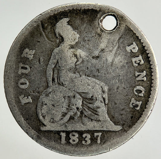 1837 William IV Groat Four - Pence Silver Coin | Collectable Grade