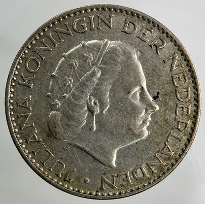 1956 Netherlands 1 Gulden Silver Coin | Very High Grade