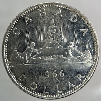 1966 Canada 1 Dollar Silver Coin | Fine Collectable Grade