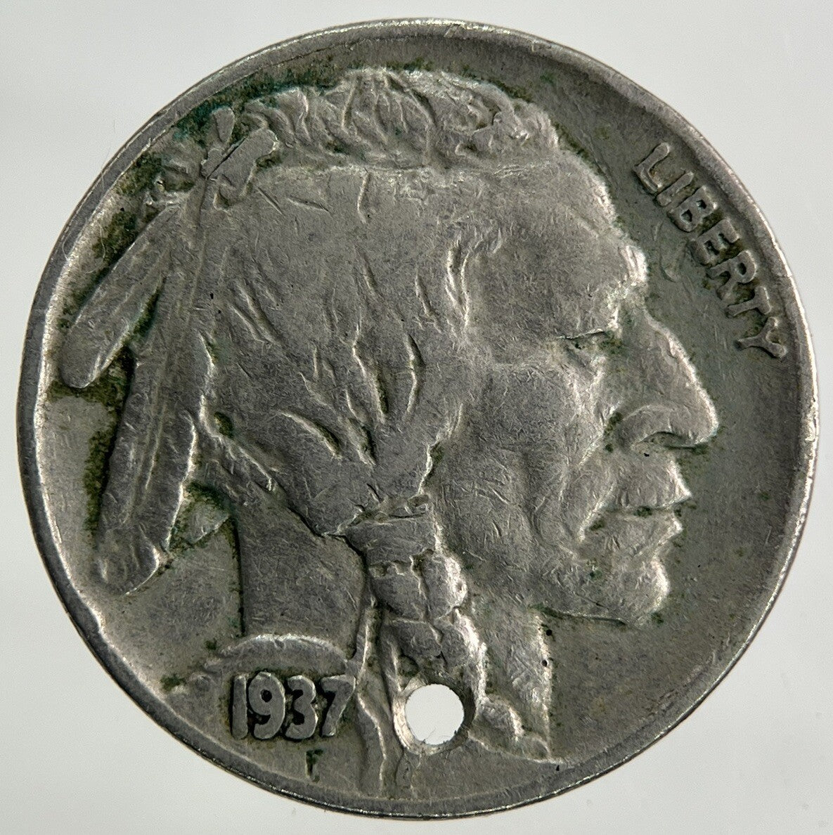 1937 US USA Nickel 5 Cents Coin | Fine Collectable Grade