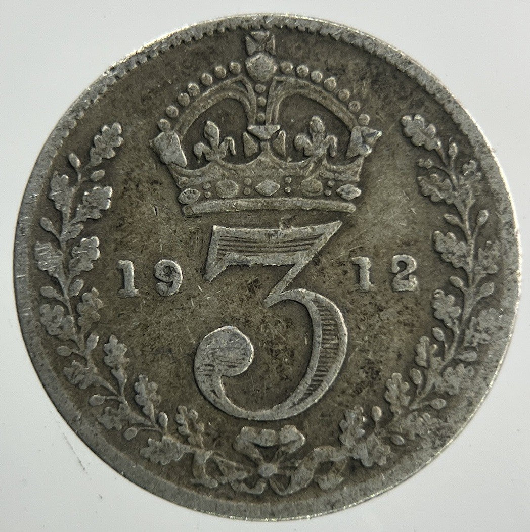 1912 George V Threepence Silver Coin | Collectable Grade
