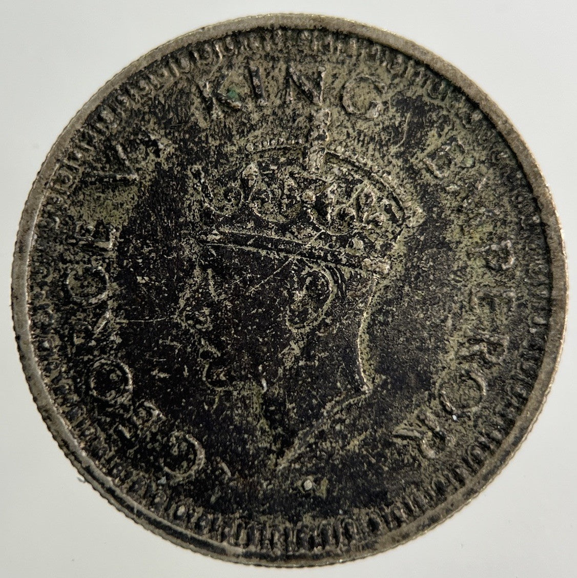 1944 India 1/4 Quarter Rupee Silver Coin | Collectable Grade