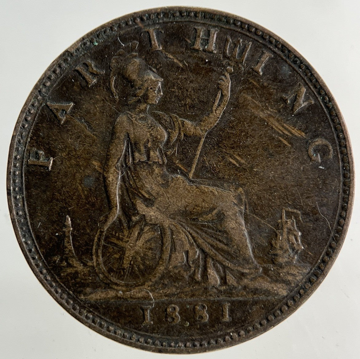 1881 Victoria Farthing Coin | Fine Collectable Grade