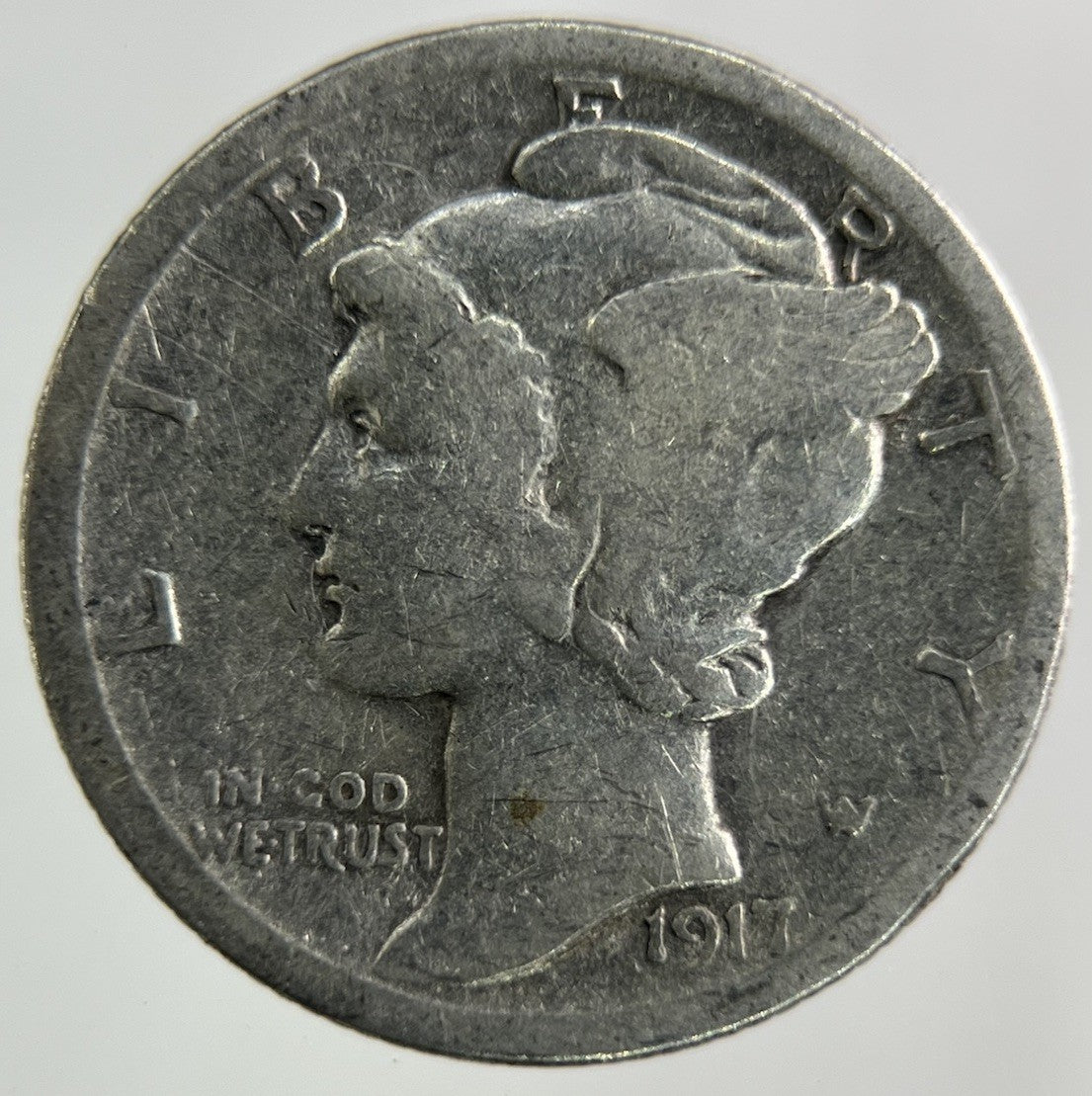 1917 - D US USA Mercury Dime Silver Coin | Collectable Grade