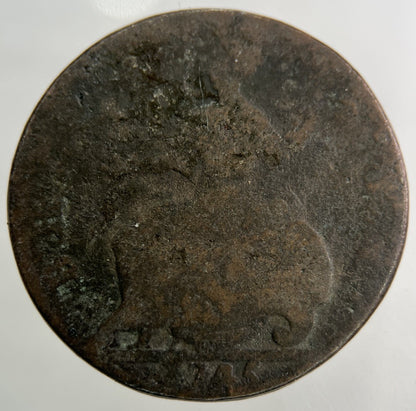 1745 George II 2nd Half - Penny Coin | Fair Grade