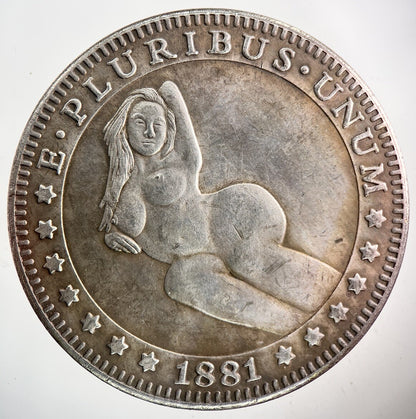 US USA Copper Plated Nude Dollar Coin | Collectable Grade