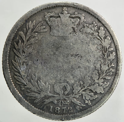1872 Victoria Shilling Silver Coin | Collectable Grade