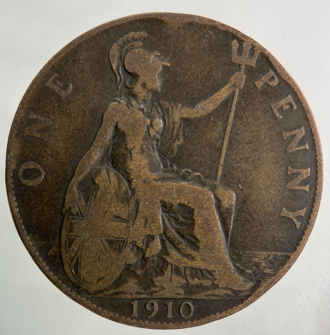 1910 Edward VII One Penny Coin | Collectable Grade