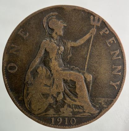 1910 Edward VII One Penny Coin | Collectable Grade