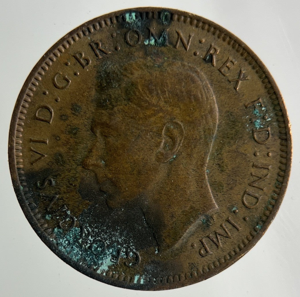 1943 George VI Wren Farthing Coin | Fine Collectable Grade