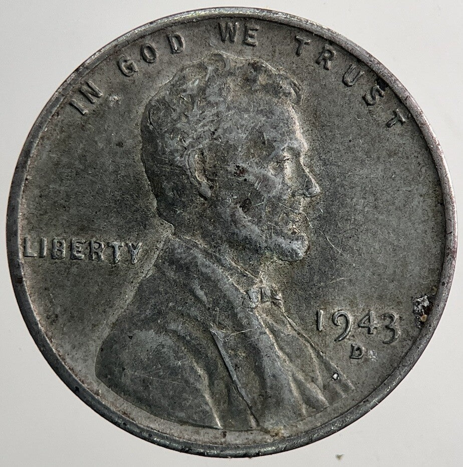 1943 - D US USA Steele War Cent Coin | Very High Grade | a9364