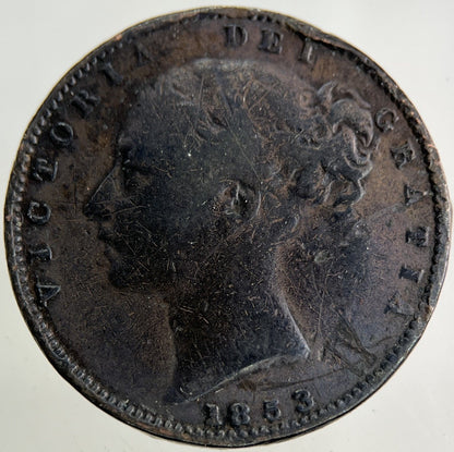 1853 Victoria Farthing Coin | Fair Grade