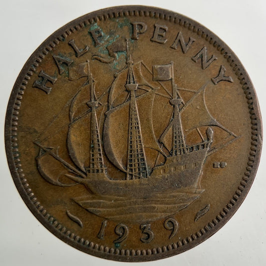 1939 George VI Half - Penny Coin | Collectable Grade