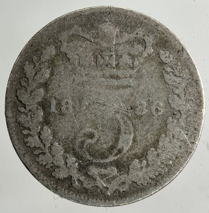 1886 Victoria Threepence Silver Coin | Fair Grade