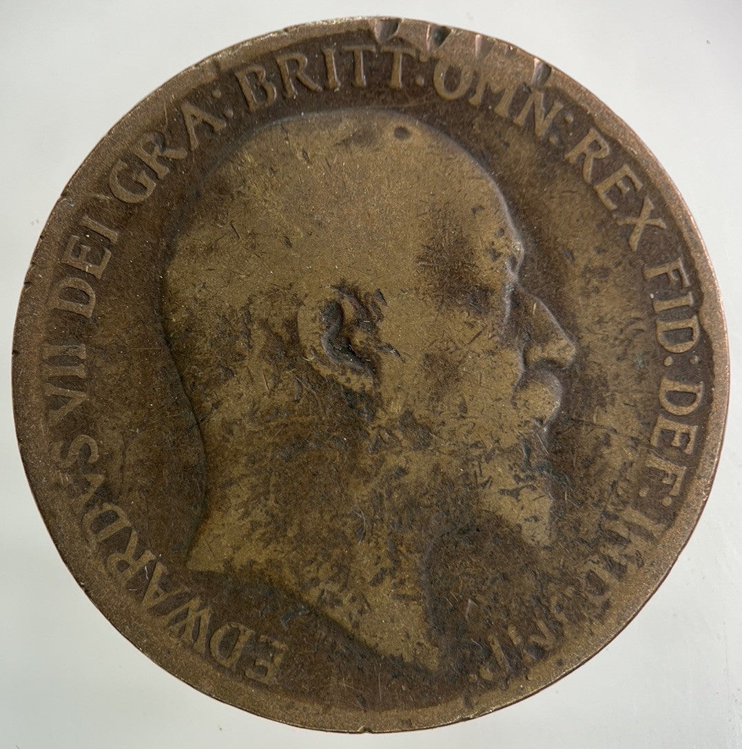 1910 Edward VII One Penny Coin | Collectable Grade