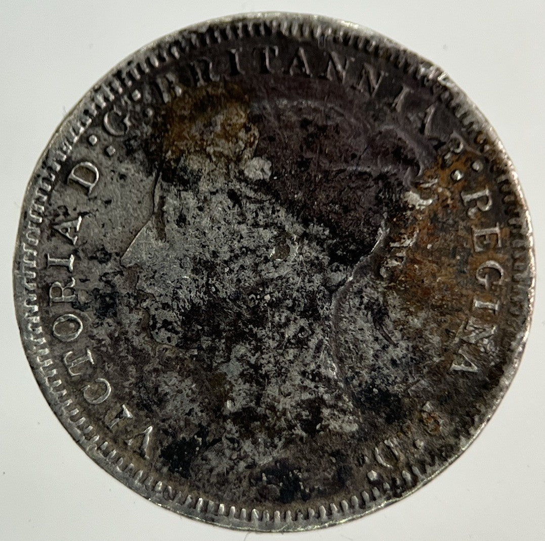 1877 Victoria Threepence Silver Coin | Fine Collectable Grade