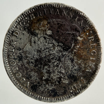 1877 Victoria Threepence Silver Coin | Fine Collectable Grade