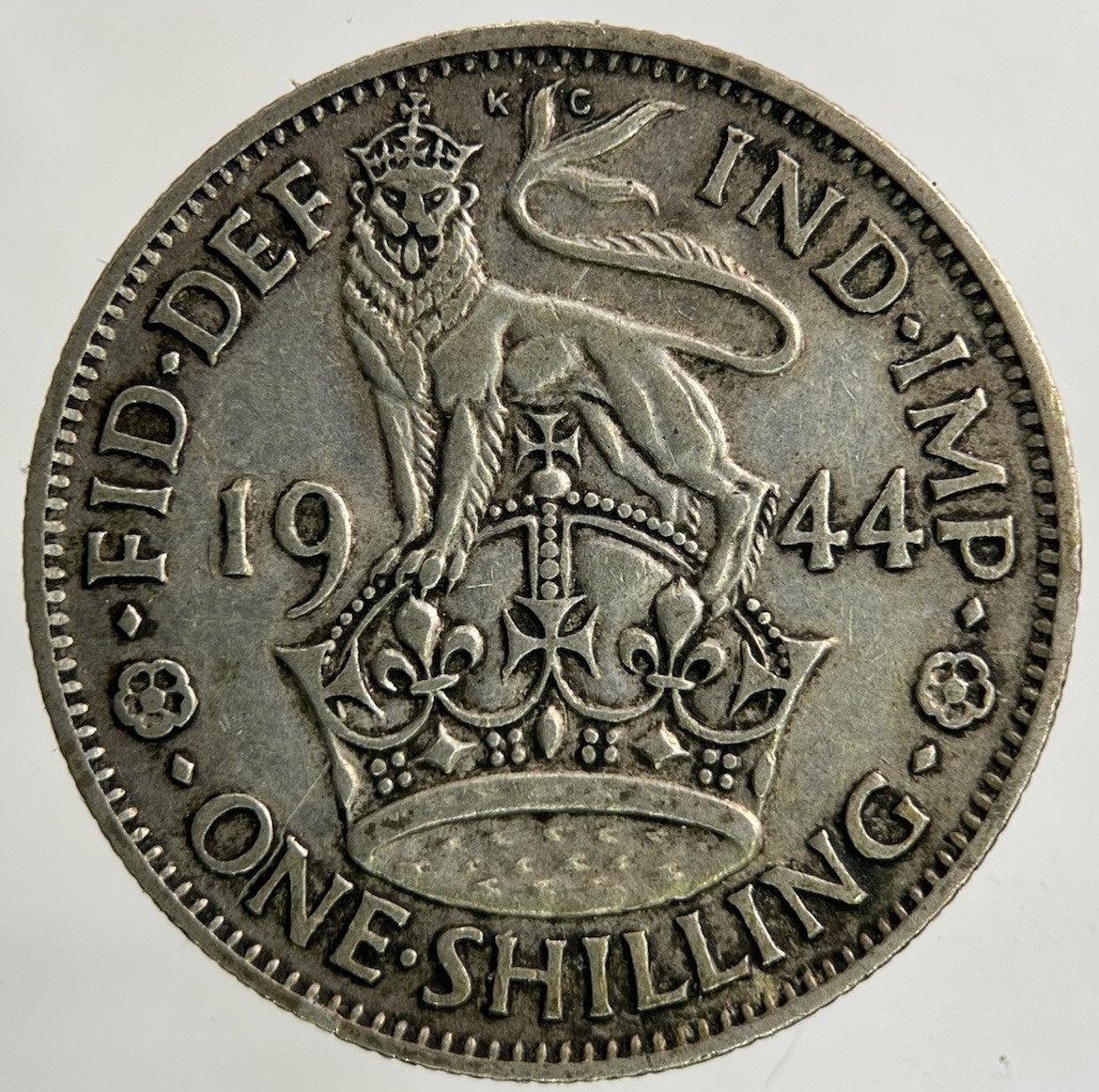 1944 George VI Shilling Silver Coin | Fine Collectable Grade